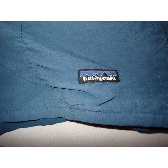 Lot Vintage Patagonia Mens M Swim Shorts Lined Blue Gray Nylon Gorpcore Trail - Picture 3 of 11